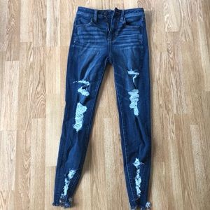 Dark ripped American Eagle jeans